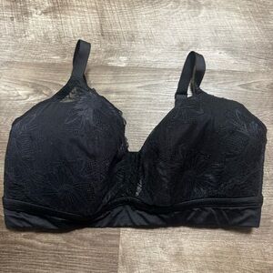 Auden Black Lightly Lined Bralette Size 2x